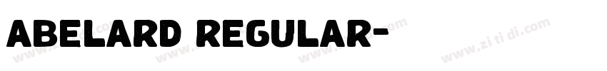 abelard regular字体转换